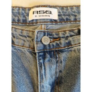 RSQ Jeans Women 32 Wide Leg Baggy Low Rise Sustainable Free Spirit Prairie